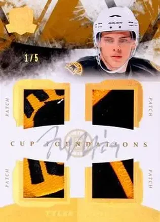 2010-11 Upper Deck The Cup - Foundations Patches Autographs #CF-TS - Tyler Seguin - Boston Bruins