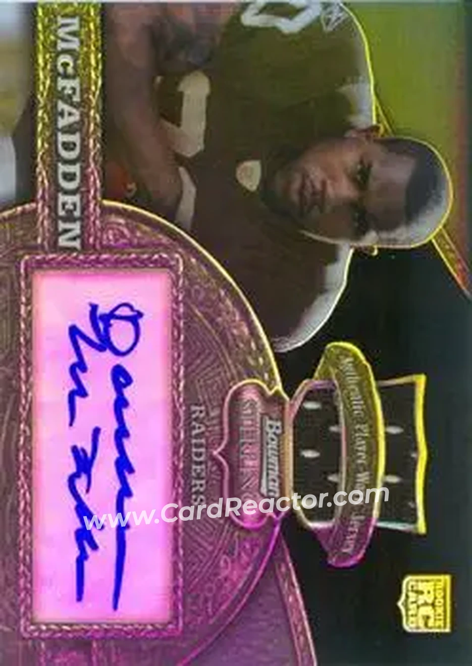 2008 Bowman Sterling - Black Refractors #151b - Darren McFadden - Oakland Raiders - Front