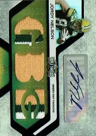 2008 Topps Triple Threads - Autographed Relic Gold #TTRA-46 - Jordy Nelson - Green Bay Packers