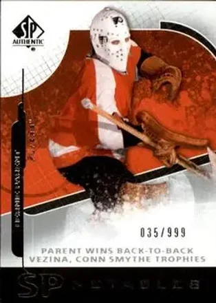2008-09 SP Authentic #102 - Bernie Parent - Philadelphia Flyers