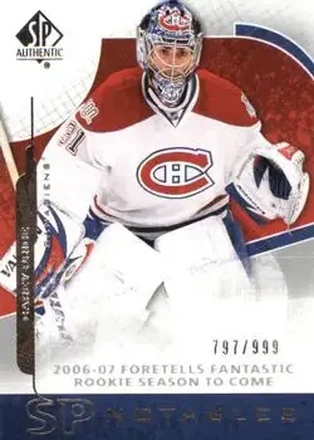2008-09 SP Authentic #107 - Carey Price - Montreal Canadiens