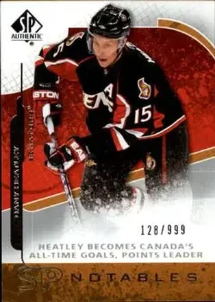 2008-09 SP Authentic #110 - Dany Heatley - Ottawa Senators