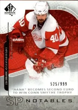 2008-09 SP Authentic #117 - Henrik Zetterberg - Detroit Red Wings