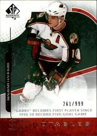 2008-09 SP Authentic #127 - Marian Gaborik - Minnesota Wild