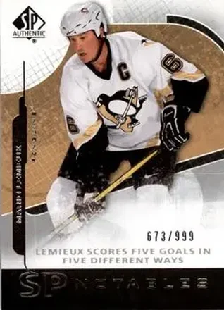 2008-09 SP Authentic #128 - Mario Lemieux - Pittsburgh Penguins