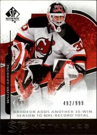 2008-09 SP Authentic #131 - Martin Brodeur - New Jersey Devils