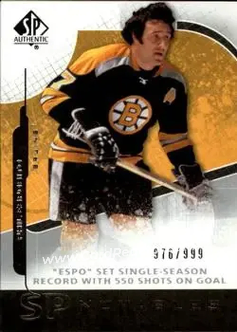 2008-09 SP Authentic #139 - Phil Esposito - Boston Bruins - Front