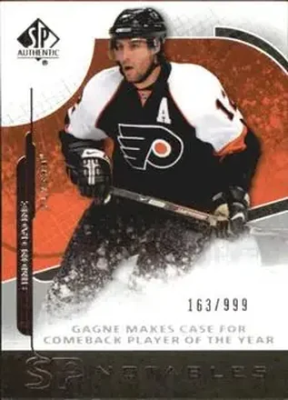 2008-09 SP Authentic #151 - Simon Gagne - Philadelphia Flyers