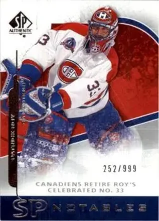 2008-09 SP Authentic #154 - Patrick Roy - Montreal Canadiens