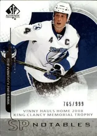 2008-09 SP Authentic #158 - Vincent Lecavalier - Tampa Bay Lightning