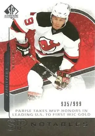 2008-09 SP Authentic #160 - Zach Parise - New Jersey Devils