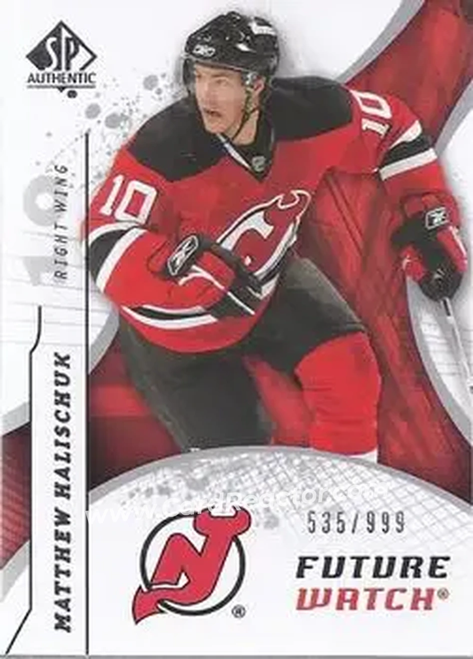 2008-09 SP Authentic #162 - Matthew Halischuk - New Jersey Devils - Front