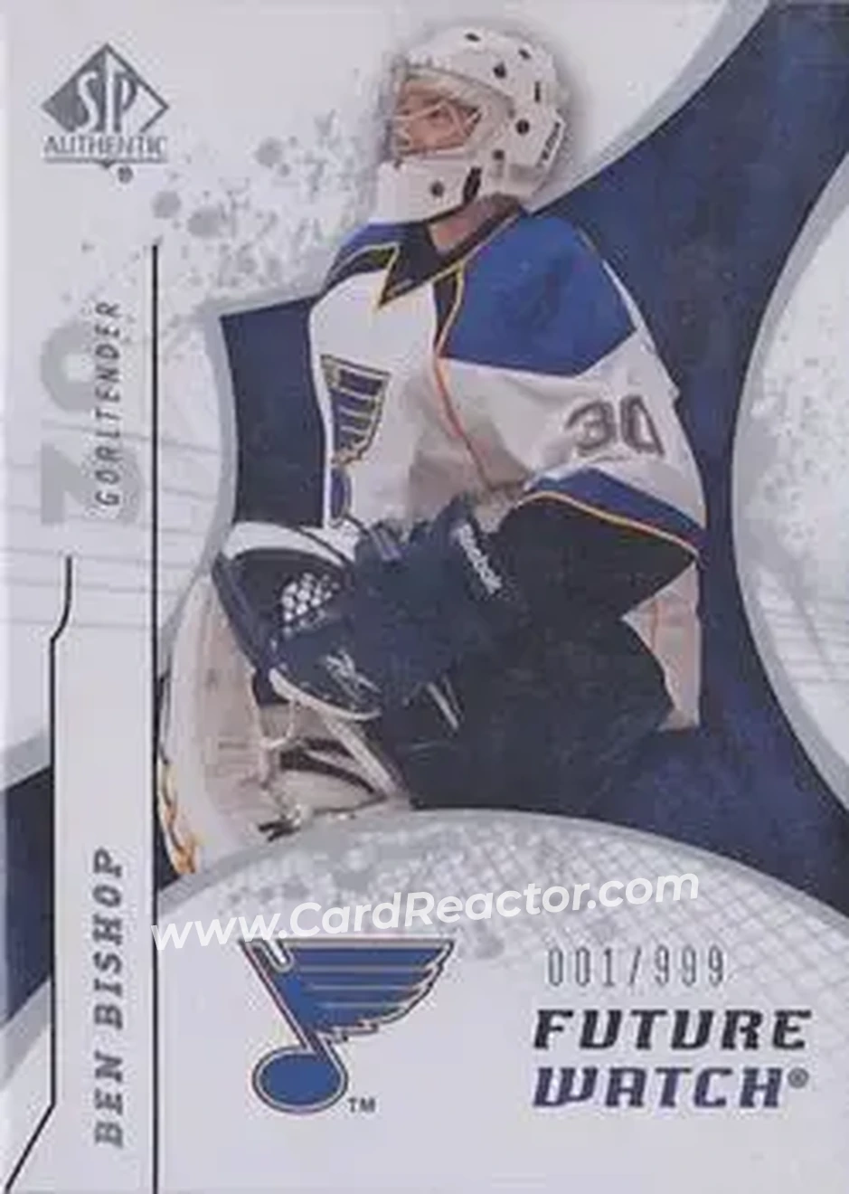 2008-09 SP Authentic #171 - Ben Bishop - St. Louis Blues - Front