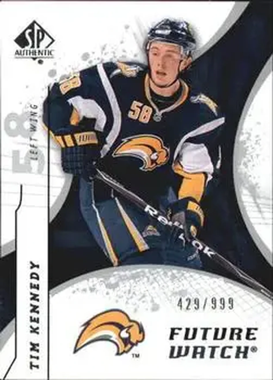 2008-09 SP Authentic #174 - Tim Kennedy - Buffalo Sabres - Front