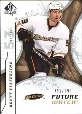 2008-09 SP Authentic #180 Brett Festerling