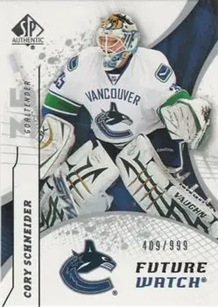 2008-09 SP Authentic #183 Cory Schneider