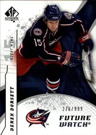 2008-09 SP Authentic #184 - Derek Dorsett - Columbus Blue Jackets