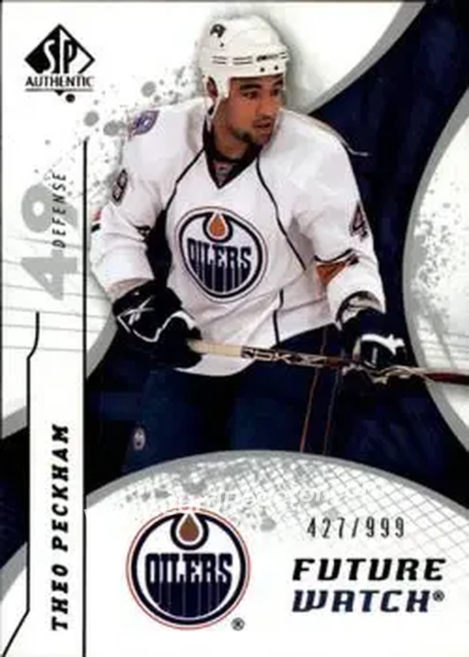2008-09 SP Authentic #187 - Theo Peckham - Edmonton Oilers - Front