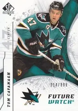 2008-09 SP Authentic #188 - Tom Cavanagh - San Jose Sharks