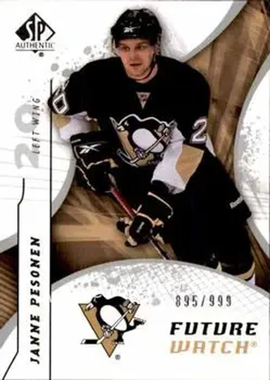 2008-09 SP Authentic #190 - Janne Pesonen - Pittsburgh Penguins - Front 2008-09 SP Authentic #190 - Janne Pesonen - Pittsburgh Penguins - Front