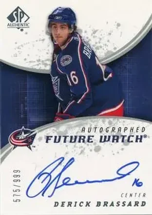 2008-09 SP Authentic #196 - Derick Brassard - Columbus Blue Jackets