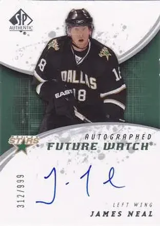 2008-09 SP Authentic #198 - James Neal - Dallas Stars