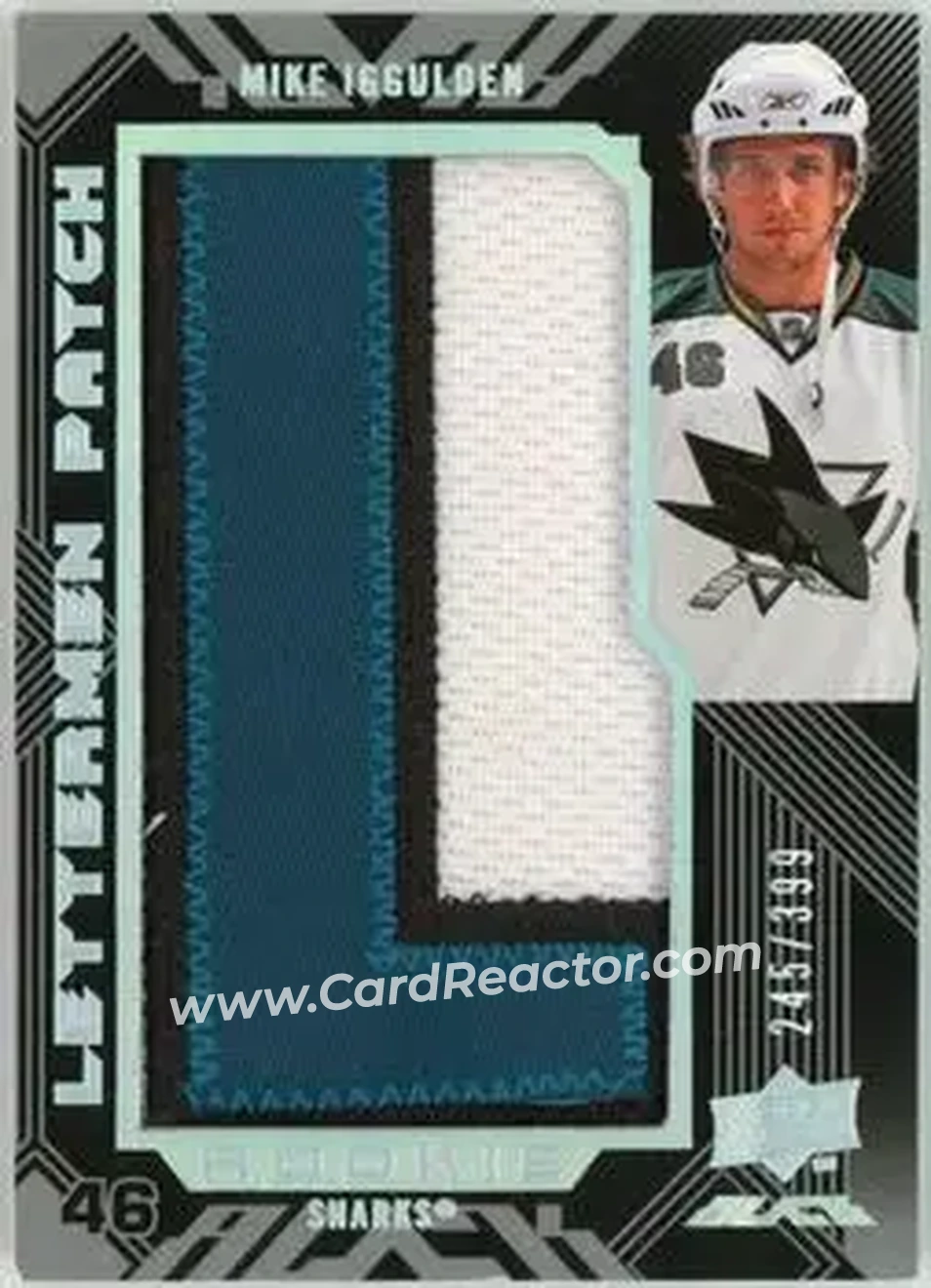 2008-09 UD Black #66 - Mike Iggulden - San Jose Sharks - Front