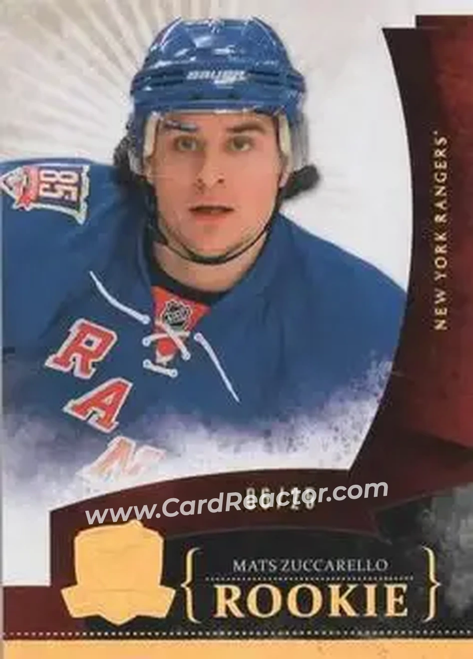 2010-11 Upper Deck The Cup - Gold #119 - Mats Zuccarello - New York Rangers - Front 2010-11 Upper Deck The Cup - Gold #119 - Mats Zuccarello - New York Rangers - Front