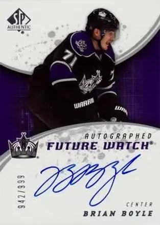 2008-09 SP Authentic #201 - Brian Boyle - Los Angeles Kings