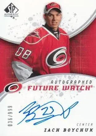 2008-09 SP Authentic #203 - Zach Boychuk - Carolina Hurricanes