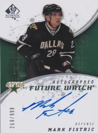 2008-09 SP Authentic #207 - Mark Fistric - Dallas Stars