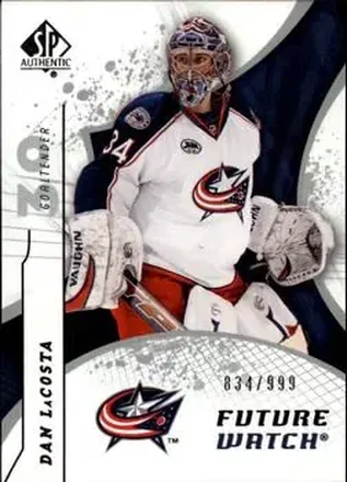 2008-09 SP Authentic #208 - Dan LaCosta - Columbus Blue Jackets