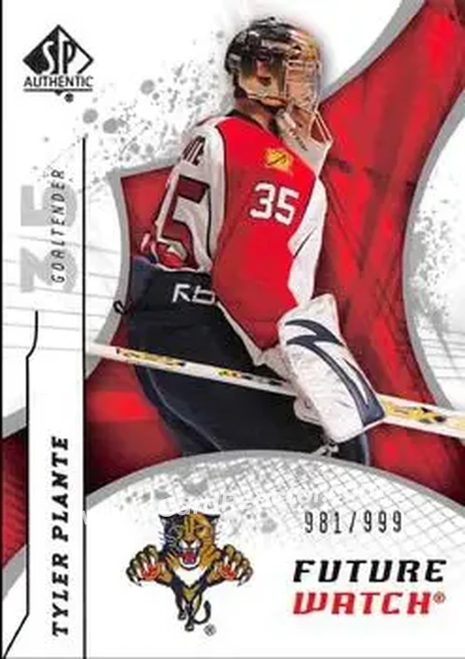 2008-09 SP Authentic #213 - Tyler Plante - Florida Panthers - Front