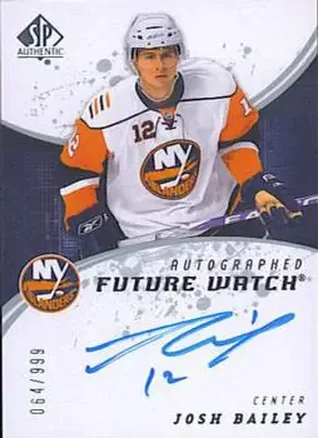 2008-09 SP Authentic #224 - Josh Bailey - New York Islanders