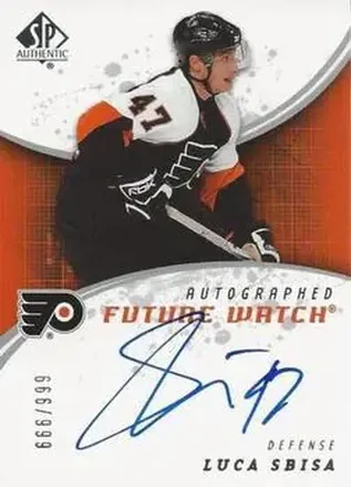 2008-09 SP Authentic #225 - Luca Sbisa - Philadelphia Flyers
