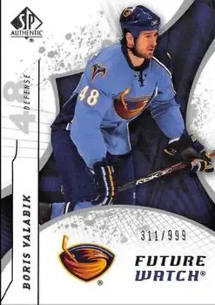 2008-09 SP Authentic #228 - Boris Valabik - Atlanta Thrashers
