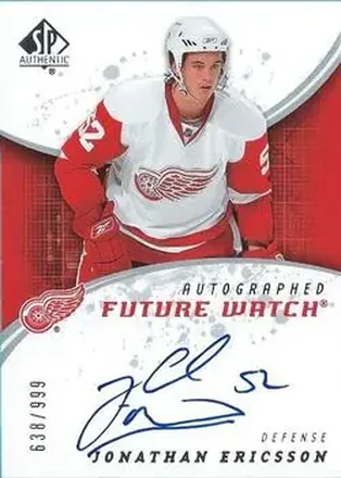 2008-09 SP Authentic #230 - Jonathan Ericsson - Detroit Red Wings