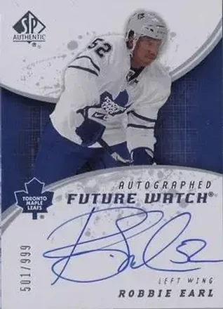 2008-09 SP Authentic #232 - Robbie Earl - Toronto Maple Leafs