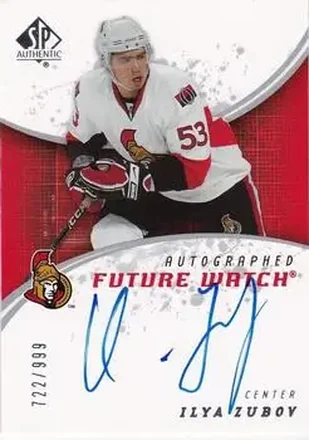 2008-09 SP Authentic #233 - Ilya Zubov - Ottawa Senators