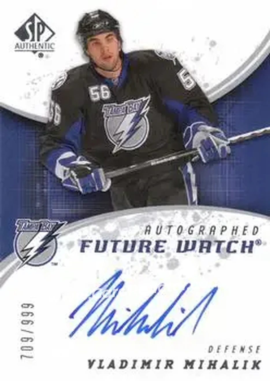 2008-09 SP Authentic #238 - Vladimir Mihalik - Tampa Bay Lightning - Front 2008-09 SP Authentic #238 - Vladimir Mihalik - Tampa Bay Lightning - Front