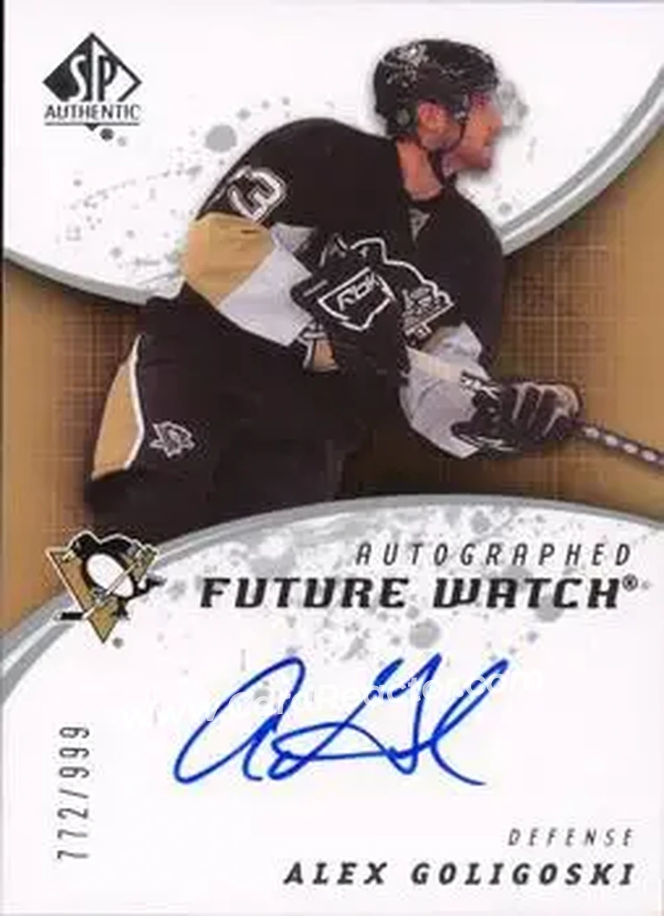 2008-09 SP Authentic #242 - Alex Goligoski - Pittsburgh Penguins - Front