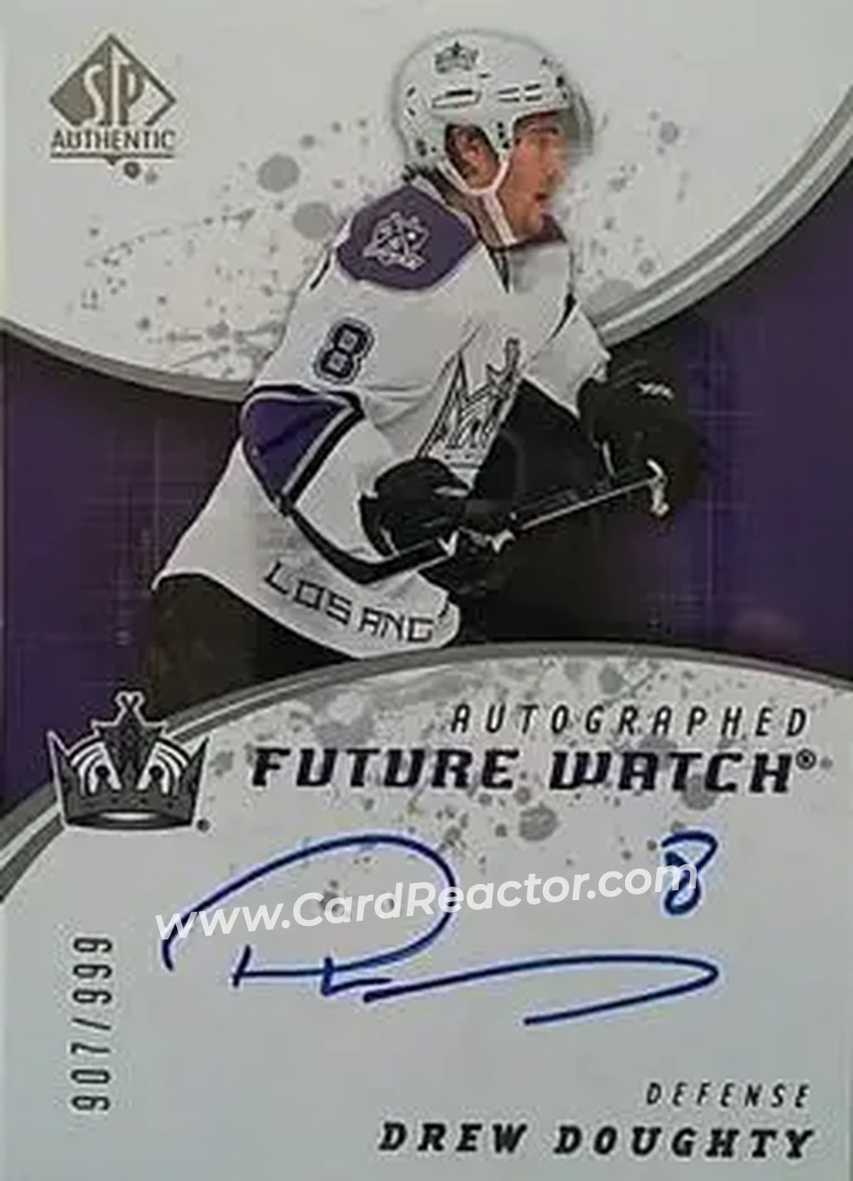 2008-09 SP Authentic #244 - Drew Doughty - Los Angeles Kings - Front