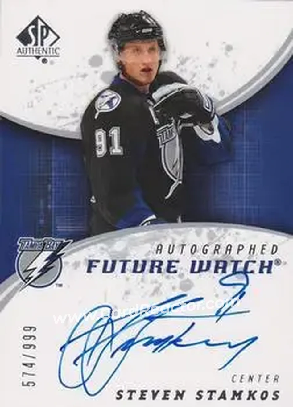 2008-09 SP Authentic #247 - Steven Stamkos - Tampa Bay Lightning - Front