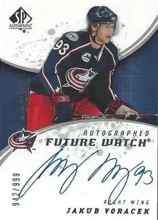2008-09 SP Authentic #248 - Jakub Voracek - Columbus Blue Jackets
