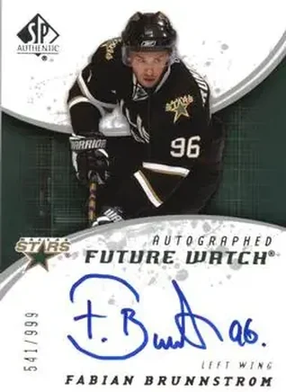 2008-09 SP Authentic #249 - Fabian Brunnstrom - Dallas Stars