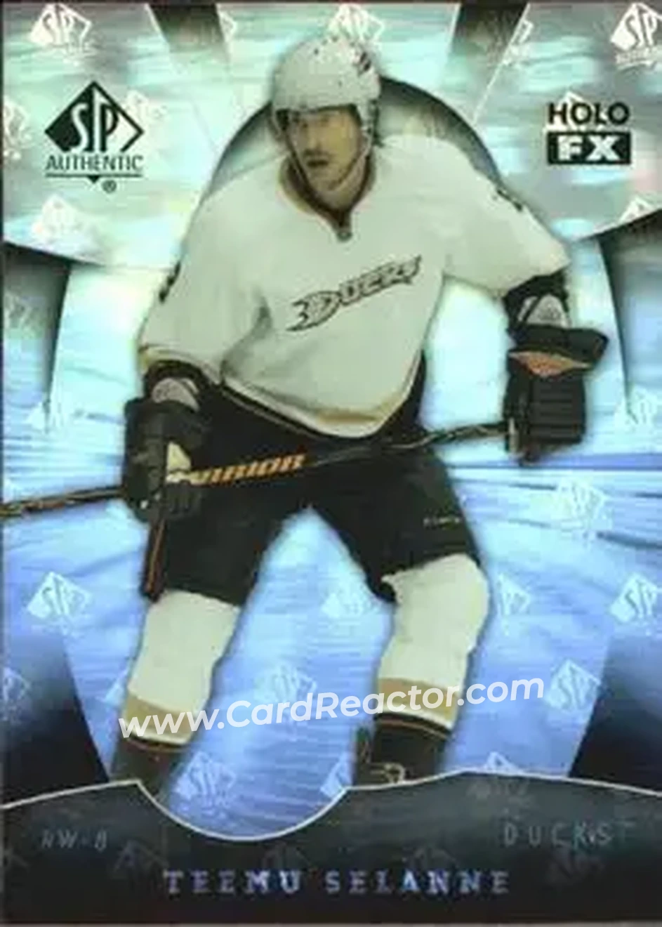 2008-09 SP Authentic - Holoview FX #FX44 - Teemu Selanne - Anaheim Ducks - Front