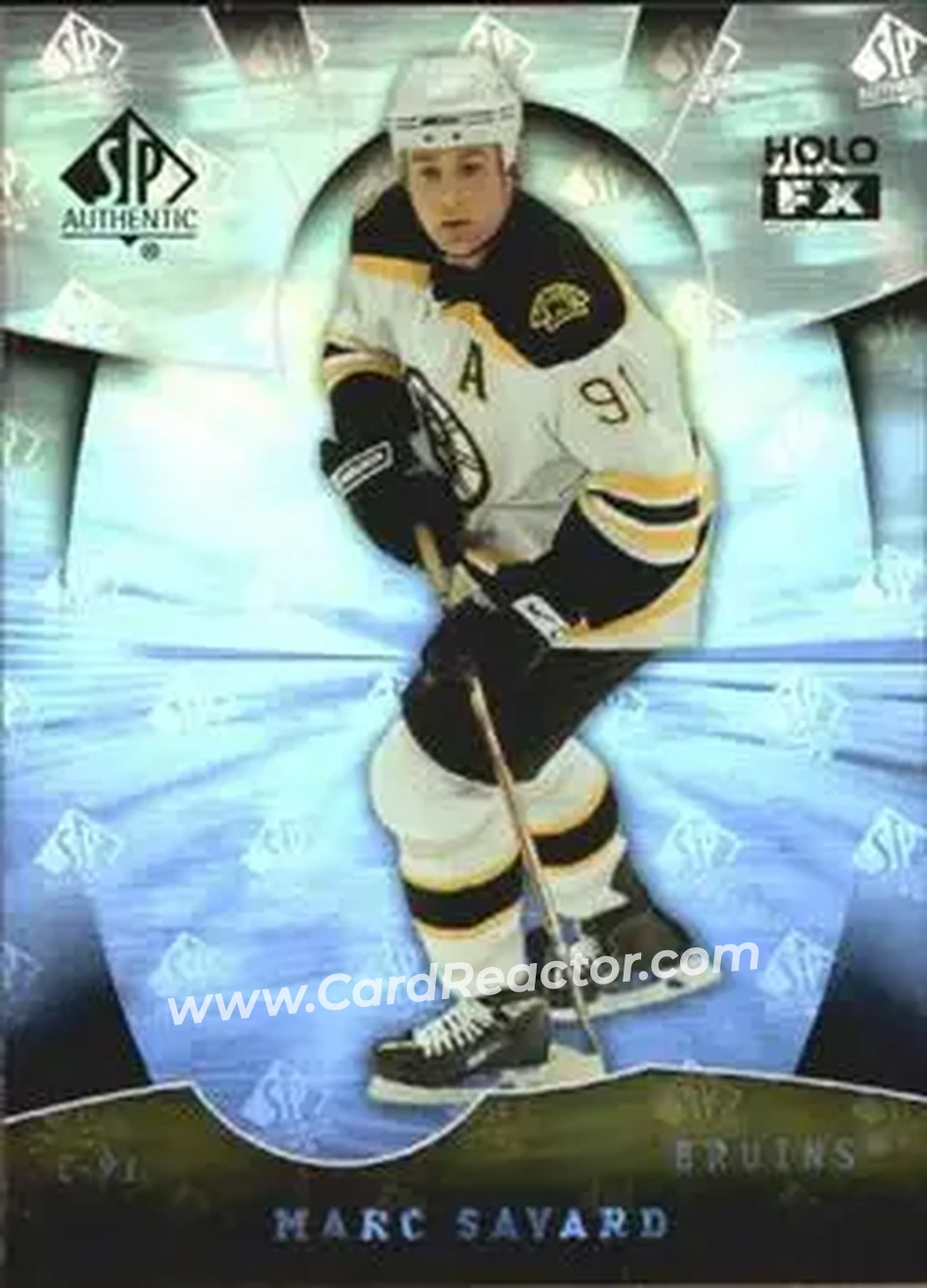 2008-09 SP Authentic - Holoview FX #FX46 - Marc Savard - Boston Bruins - Front