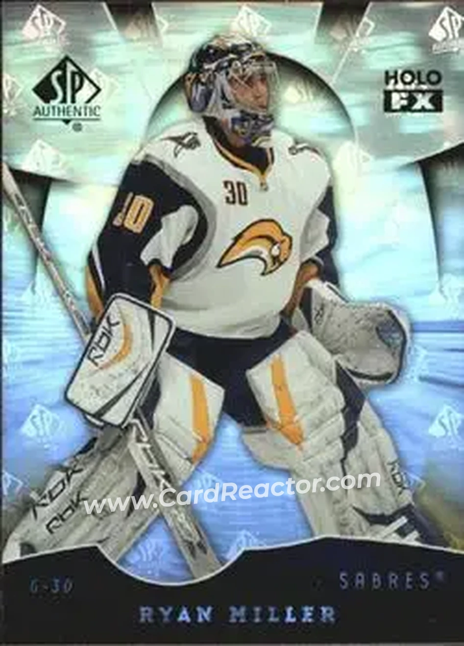 2008-09 SP Authentic - Holoview FX #FX47 - Ryan Miller - Buffalo Sabres - Front