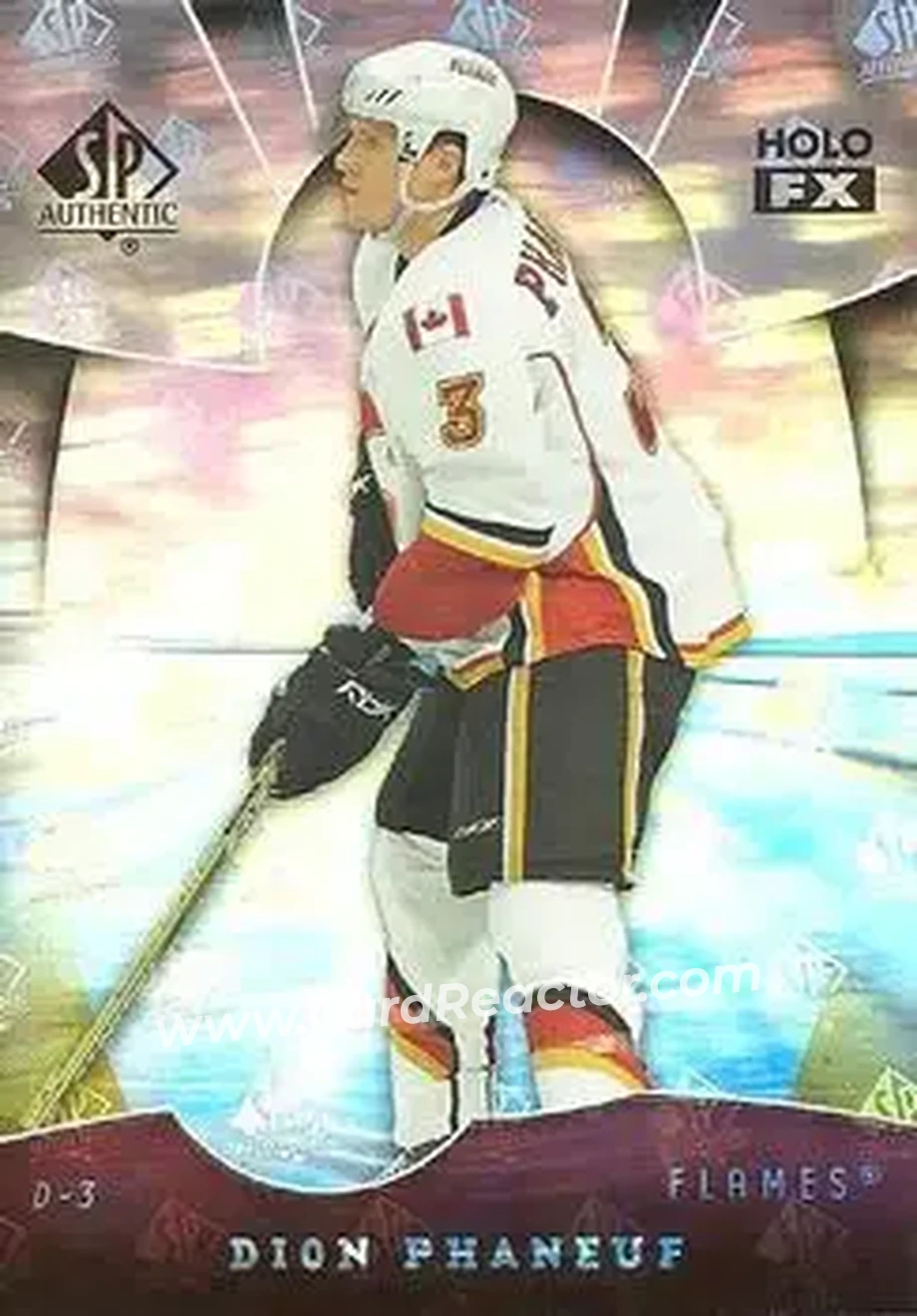 2008-09 SP Authentic - Holoview FX #FX49 - Dion Phaneuf - Calgary Flames - Front 2008-09 SP Authentic - Holoview FX #FX49 - Dion Phaneuf - Calgary Flames - Front