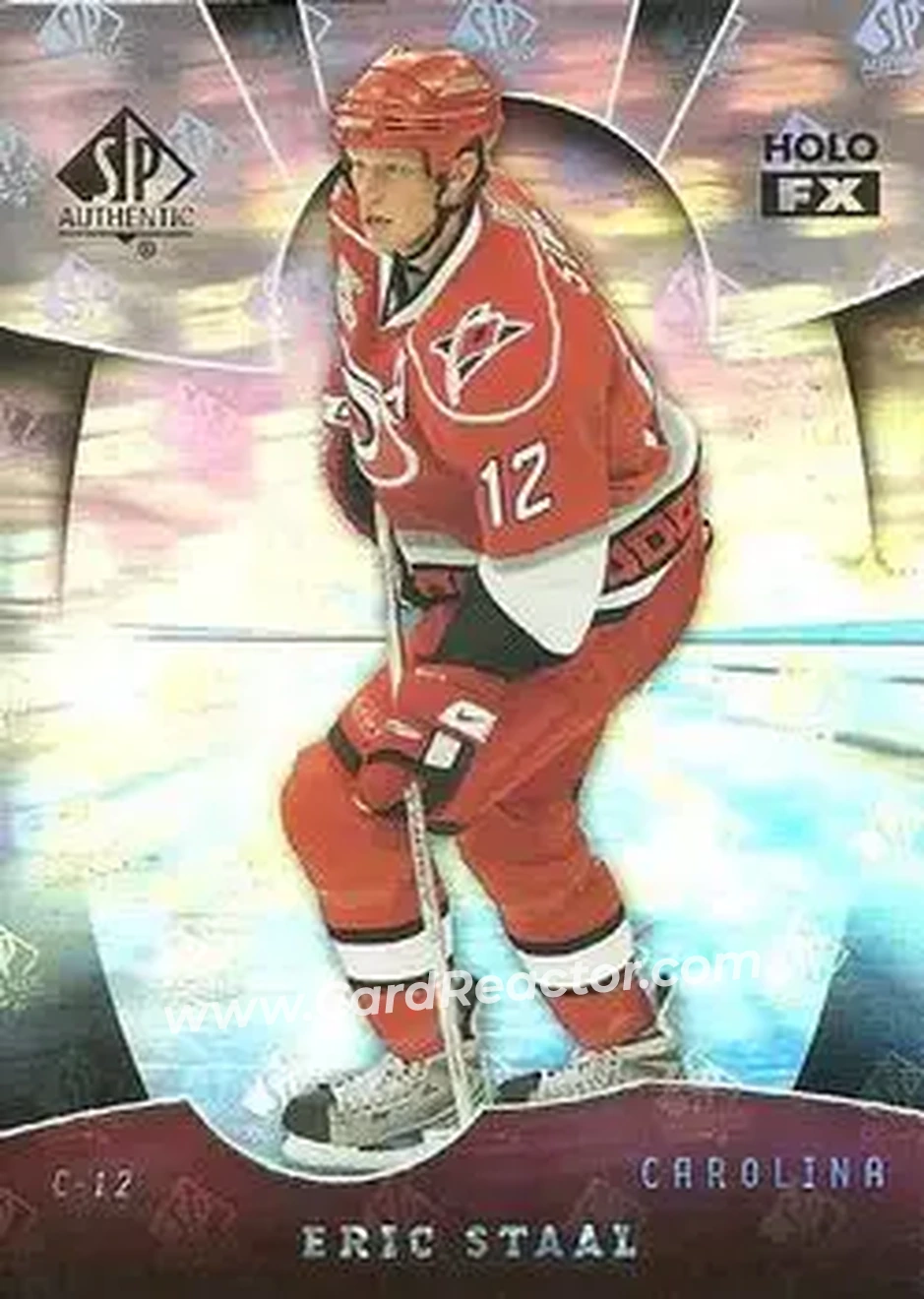 2008-09 SP Authentic - Holoview FX #FX50 - Eric Staal - Carolina Hurricanes - Front 2008-09 SP Authentic - Holoview FX #FX50 - Eric Staal - Carolina Hurricanes - Front